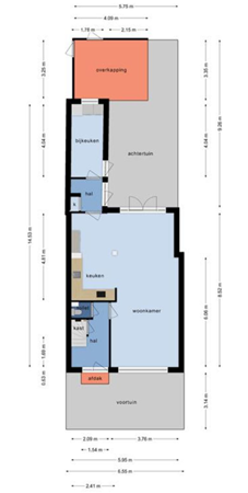 Floorplan - Floris van Dijckstraat 6, 3751 VS Bunschoten-Spakenburg